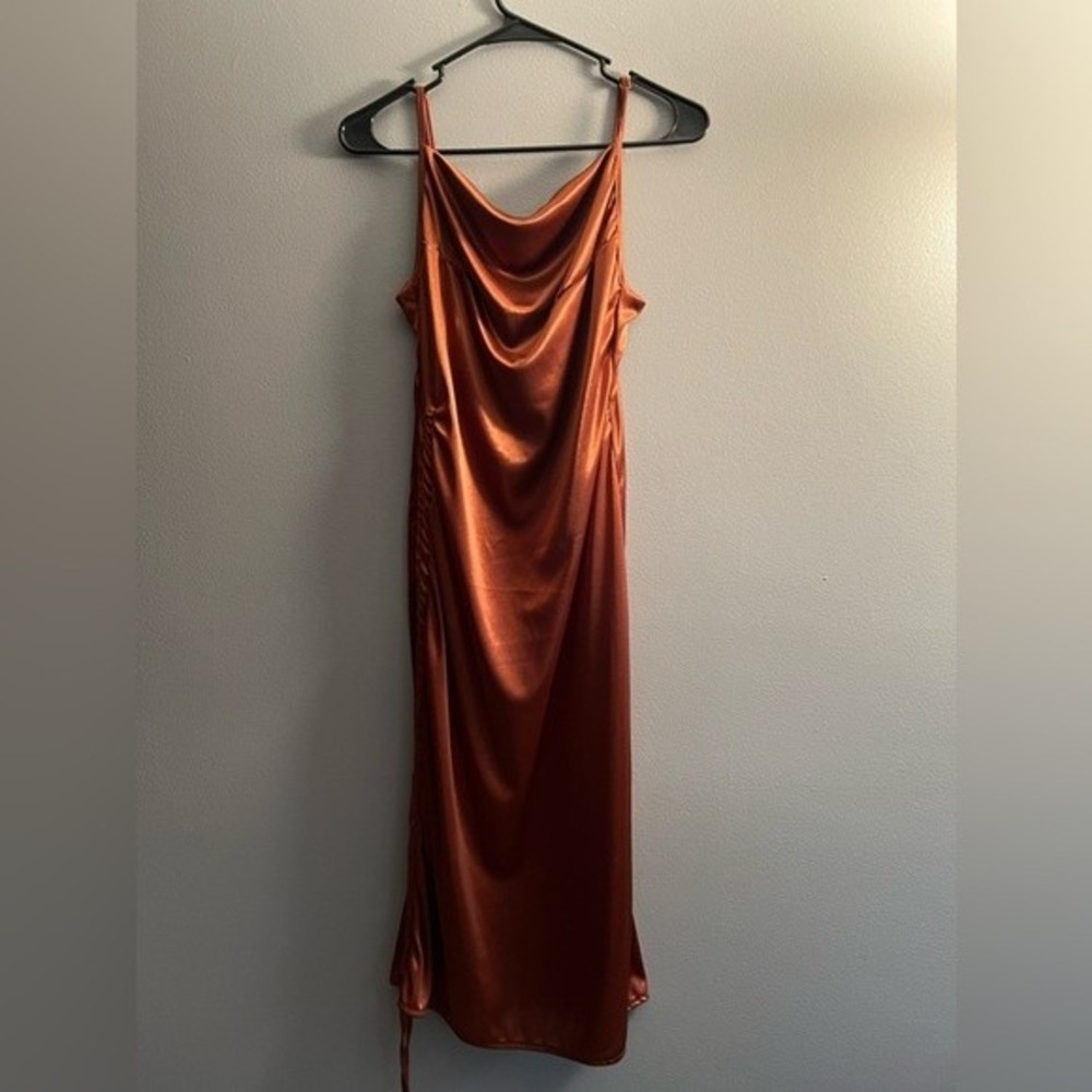 NWOT unbranded orange dress
